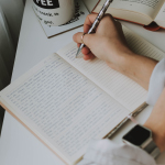 writing in book published
