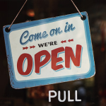 open sign for achievement